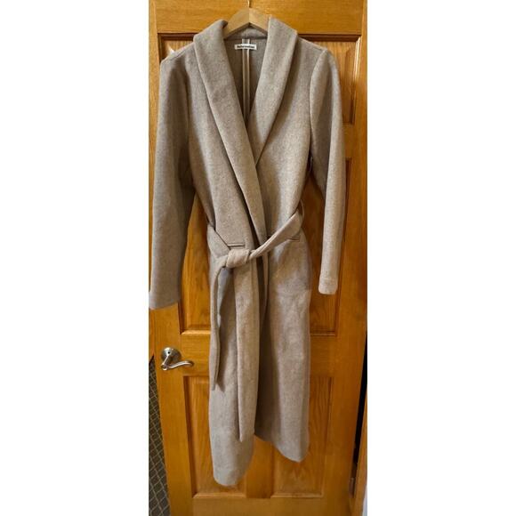 REFORMATION - Greenwich belted wool-blend coat Women’s Jacket - Picture 3 of 8